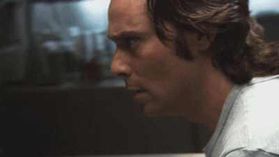 Gaius Baltar freaking out